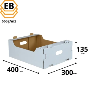 Karton na pomidory 400x300x135 mm 5w EB - 270 sztuk