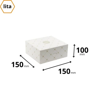 Karton na ciasteczka 15x15x10 cm rozeta - 960 sztuk