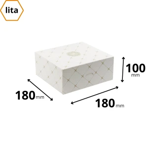 Karton na ciasteczka 18x18x10 cm rozeta - 1080 sztuk