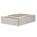 Zamknięta tacka na wypieki biała z oknem 400x300x90 mm biała