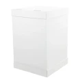 Jumbo pudełko karton na wysoki tort 300x300 mm, wysokość 45 cm białe