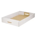 Tekturowa tacka biała na wypieki i ciasta 60x40x9 cm