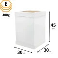 Opakowanie na wysoki tort 30x30 cm z regulacją i oknem mocne pudełko
