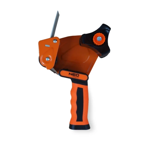 Pomarańczowy dyspenser oklejarka do taśmy pakowej trwała