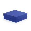 Pudełko na wypieki 30x30x10 cm z oddzielną pokrywką, w kolorze niebieskim.webp