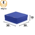 Niebieskie pudełko na muffiny 30x30x10 cm, idealne na ciastka, pączki i drobne wypieki.webp