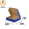 Niebieskie pudełko fasonowe 22x23x6 cm, wyjątkowy dar na prezent dla bliskiego przyjaciela.webp