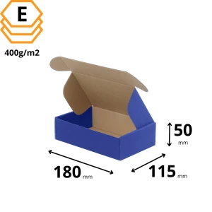 Pudełko na prezent 180x115x50 mm niebieskie - 10 sztuk