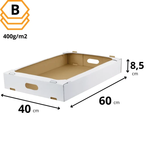 Tacka 600x400x85 mm bardzo mocna na ciasto i wypieki
