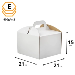 Karton na tort 21x21x15 cm - 10 szt.