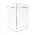 Białe opakowanie na wysoki tort 400x400x500 mm mocne i trwałe