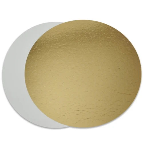 Podkład pod tort złoty-biały