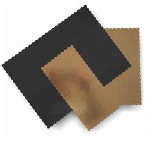 Podkład pod tort 30x40 cm złoto-czarny - 75 sztuk