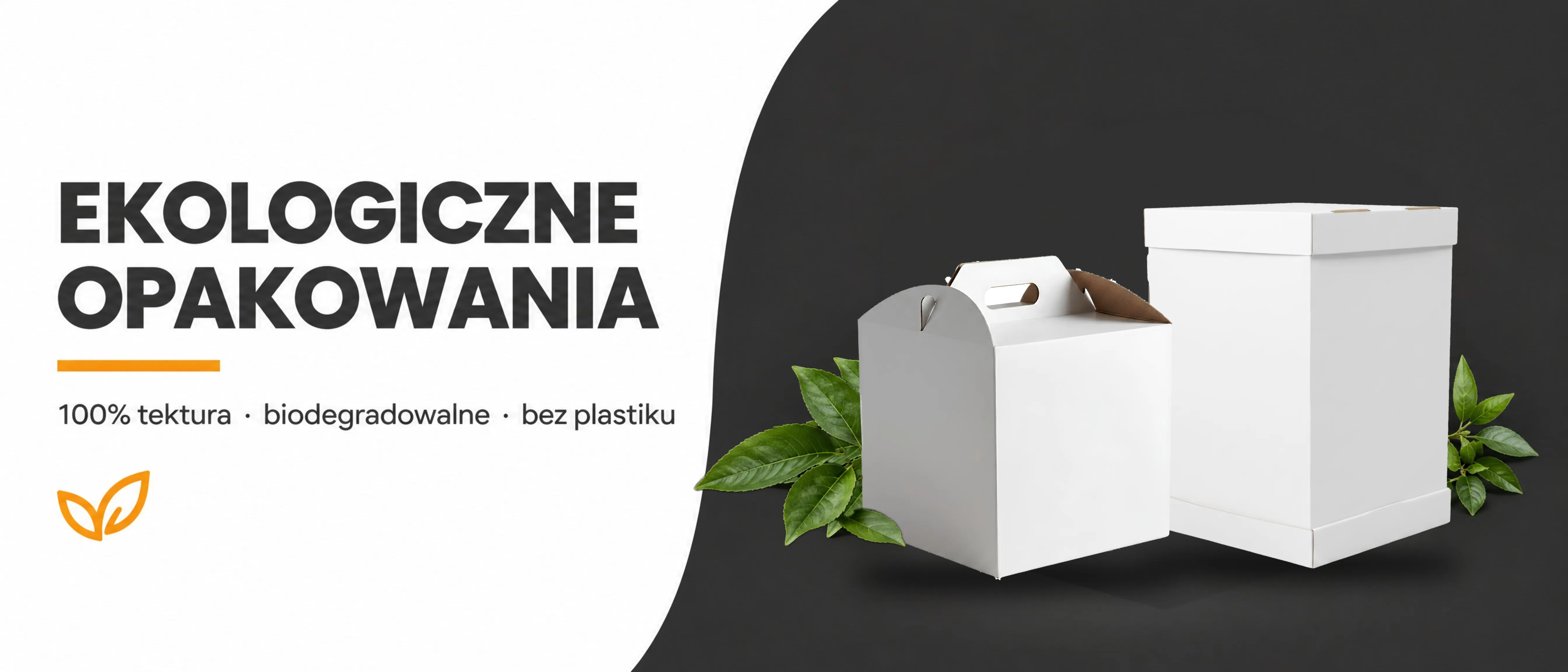 Biodegradowalne kartony na tort Kapak przyjazne dla środowiska
