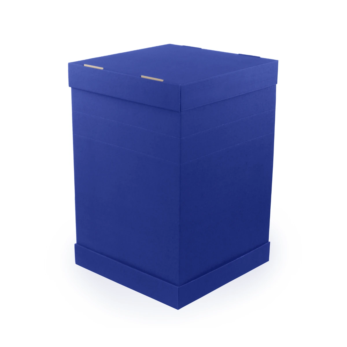 Karton na torty i ciasta 30x30x30 cm, niebieski, z opcją regulacji wysokości, bezpieczny transport